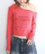 GUESS/ゲス GO OFF SHOULDER LS TEE