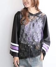 ANNA SUI NYC バタフライプリントゲームシャツ