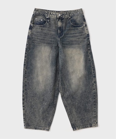 NOMANUAL/ノーマニュアルWAVE CURVED DENIM PANTS