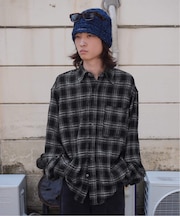 NOMANUAL/ノーマニュアルFLANNEL CHECK SHIRT