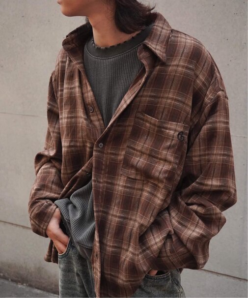 NOMANUAL/ノーマニュアルFLANNEL CHECK SHIRT