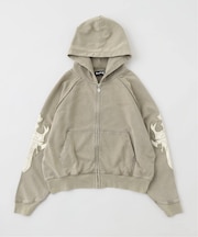 SUPPLIER / サプライヤー DAGGER LEATHER PATCH ZIP HOODIE