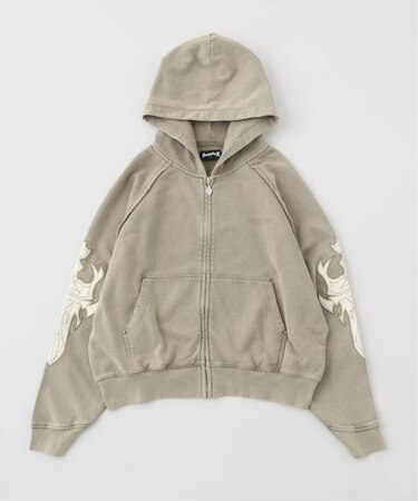 SUPPLIER / サプライヤー DAGGER LEATHER PATCH ZIP HOODIE