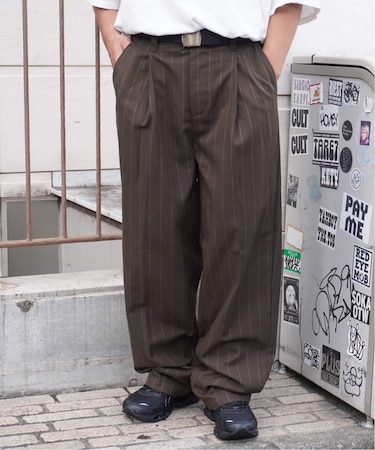 OBEY / オベイ DEAN STRIPE PLEATED PANT