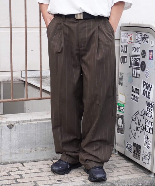 OBEY / オベイ DEAN STRIPE PLEATED PANT