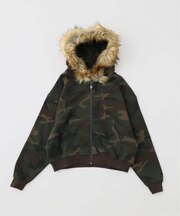 SUPPLIER / サプライヤー FAUX FUR CROSS ZIP HOODIE