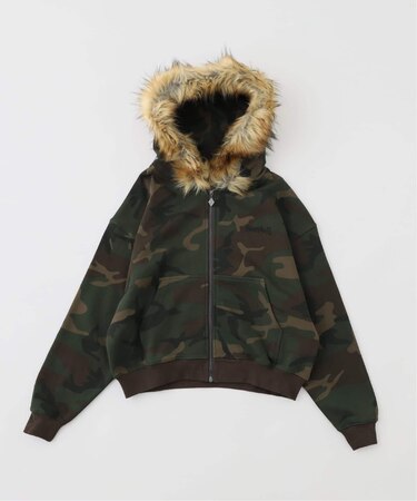 SUPPLIER / サプライヤー FAUX FUR CROSS ZIP HOODIE