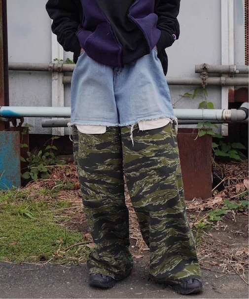 DISCOVERED / ディスカバード LAYERED ARMY DENIM PANTS