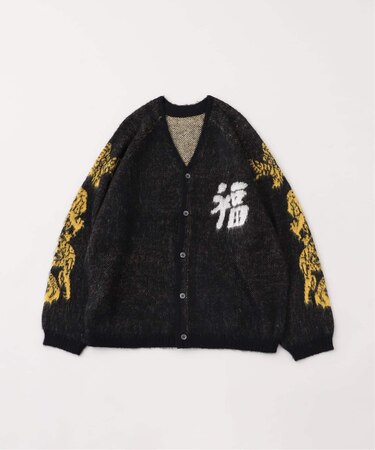 THRIFTY LOOK / スリフティ ルック Raglan Sleeve Logo Cardigan