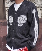 THRIFTY LOOK / スリフティ ルック Raglan Sleeve Logo Cardigan