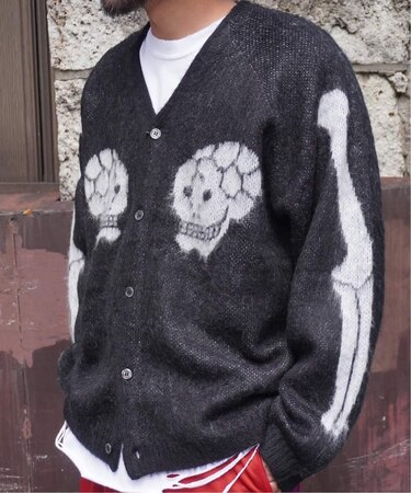 THRIFTY LOOK / スリフティ ルック Raglan Sleeve Logo Cardigan