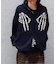 NOMANUAL/ノーマニュアル SKULL HAND COWICHAN HOODED