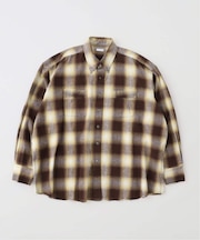 Name./ネーム COTTON FLANNEL OMBRE REGULAR SHIRT