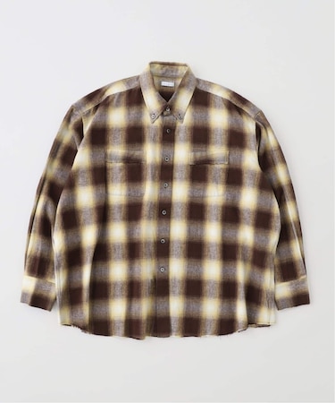Name./ネーム COTTON FLANNEL OMBRE REGULAR SHIRT
