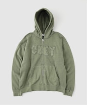 OBEY / オベイ HYBRID FADED ZIP HOOD