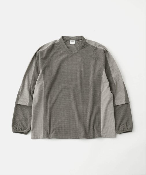NOMANUAL/ノーマニュアル HEAVY WAFFLE LONG SLEEVE TEE