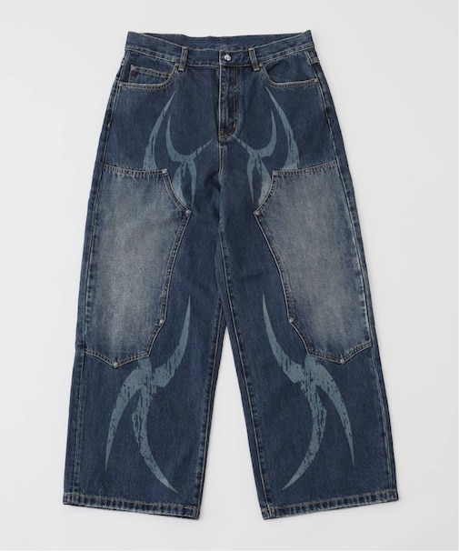 SUPPLIER / サプライヤー TRIBAL DOUBLE KNEE BAGGY JEANS