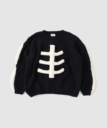 MacMahon Knitting Mills / マクマホンニッティングミルズ Crew Neck Knit-3D Bone