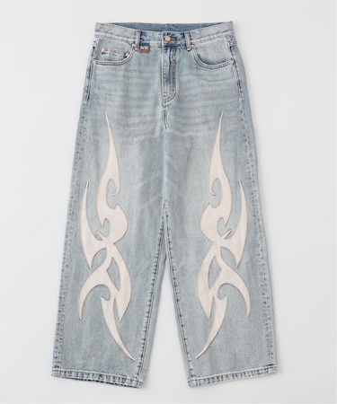 SUPPLIER / サプライヤー Cross Leather Baggy Denim