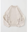 SUPPLIER / サプライヤー CROSS LEATHER PATCH CREW KNIT