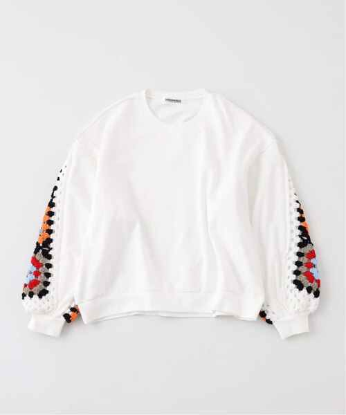 DISCOVERED/ディスカバード/CROCHET SLEEVE SWEAT DISCOVERED / ディスカバード CROCHET SLEEVE SWEAT｜ジョイント