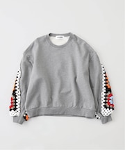 DISCOVERED / ディスカバード CROCHET SLEEVE SWEAT
