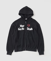 SCREEN STARS*JW ワッフルジップアップフーディー