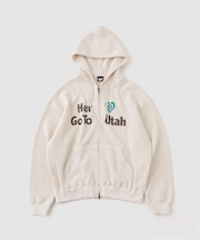 SCREEN STARS*JW ワッフルジップアップフーディー