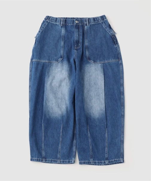 ANGLAN / アングラン Fatigue Denim Balloon Pants