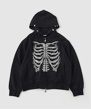 SUPPLIER / サプライヤー Fire Rhinestone Zip Hoodie