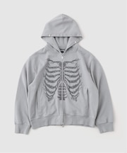 SUPPLIER / サプライヤー Fire Rhinestone Zip Hoodie