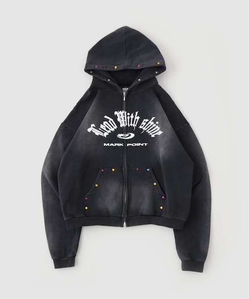 MARK POINT / マークポイント GSTONE W ZIP HOODIE