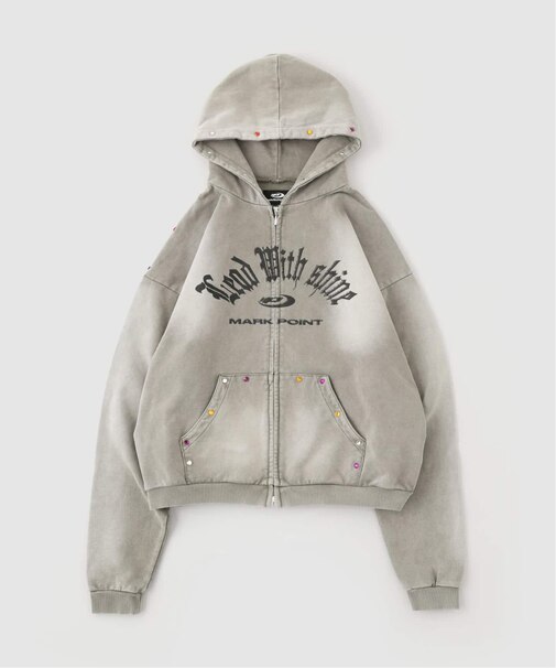 MARK POINT / マークポイント GSTONE W ZIP HOODIE