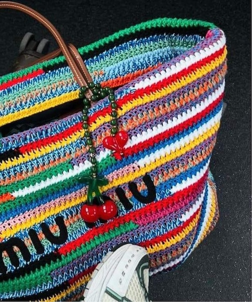 String Ting / ストリング ティング Cherry Drop Jade Bag Charm