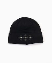 SUPPLIER / サプライヤー Cross Leather Patch Beanie