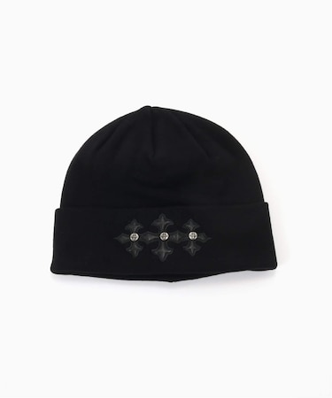 SUPPLIER / サプライヤー Cross Leather Patch Beanie