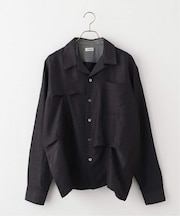 JieDa / ジエダ HAND STITCH OPEN COLLAR SHIRT