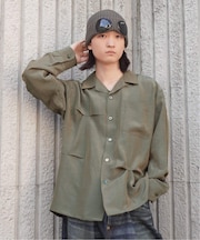 JieDa / ジエダ HAND STITCH OPEN COLLAR SHIRT