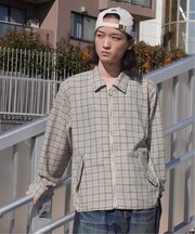 JieDa / ジエダ SEERSUCKER ZIP SHIRT