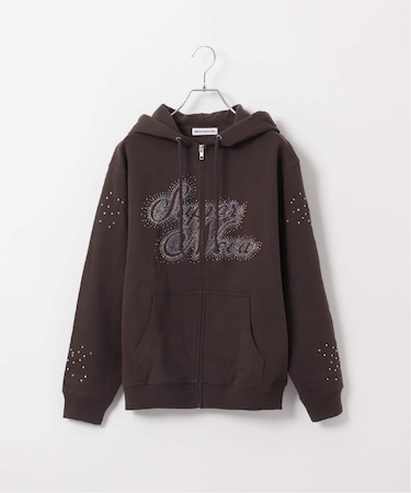 Super Nova by Skin Rhinestone Zip Hoodie