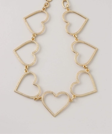 BASICKS / ベイシックス Gold Heart Mega Necklace
