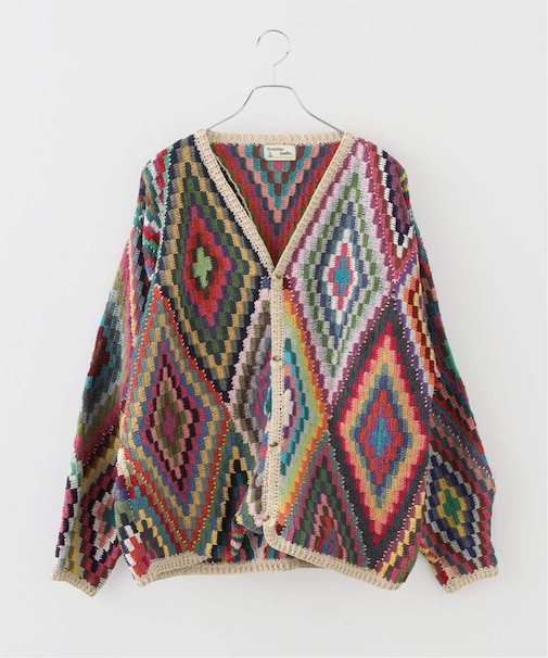 MacMahon Knitting Mills  Crochet Button Cardigan-Dia