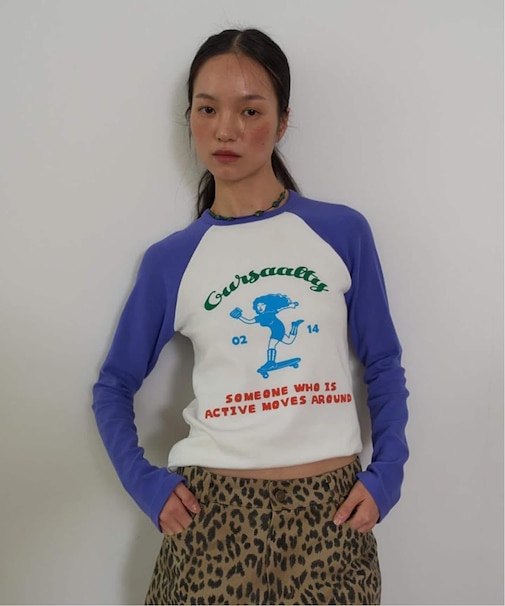 OURSAALTY / アワーソルティ Saaalty girl raglan T-shirts