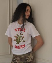 OURSAALTY / アワーソルティ Vital green T-shirt
