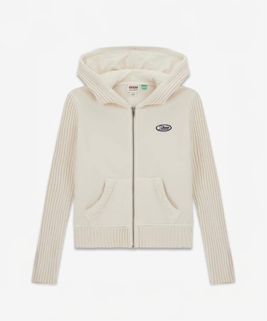 GUESS Originals/ゲス オリジナルス GO MIXED RIB HOODIE