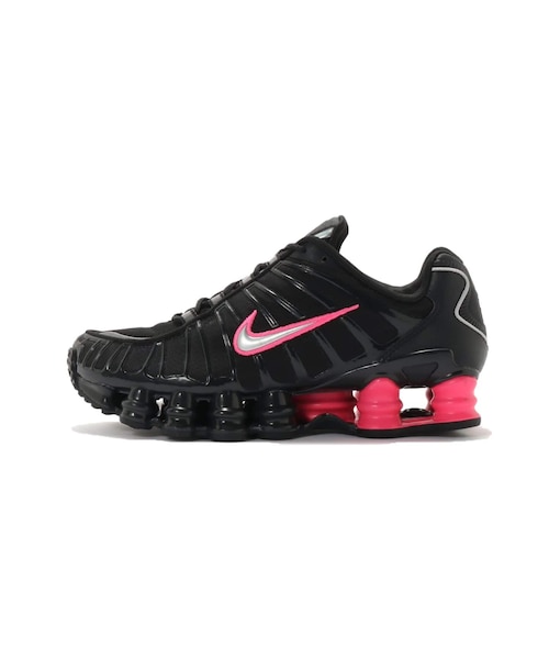 【週末セール‼】Nike Shox ブラック/ピンク スニーカー NIKE / ナイキ W SHOX TL OFF NOIR/METALLIC SILVER-HYPER PINK