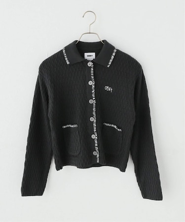 OBEY / オベイ AMELIE BUTTON DOWN SWEATER