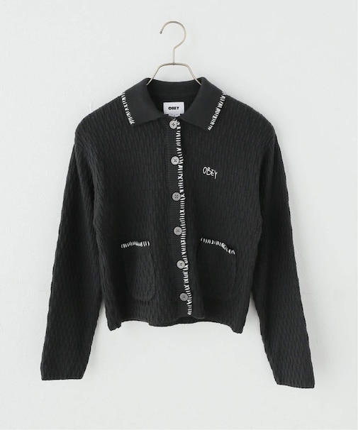 OBEY / オベイ AMELIE BUTTON DOWN SWEATER