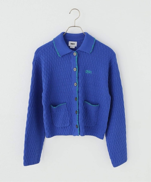 OBEY / オベイ AMELIE BUTTON DOWN SWEATER