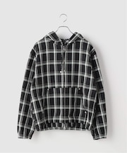 ドビーチェック ビックシルエット フーディー / Dobby BigCheck Hooded